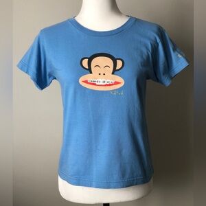 Paul Frank Y2K T-Shirt - sz M fits like S/M - vintage monkey braces graphic tee